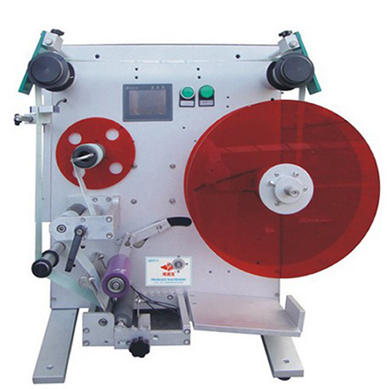 the semi automatic round bottle labeling machine without date coding printer