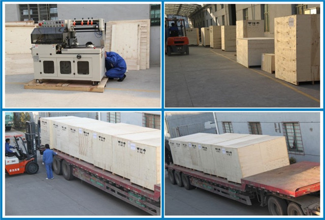 Packaging ahd shipment of PE, PVC, POF film L-bar heat sealing shrink packaging machine