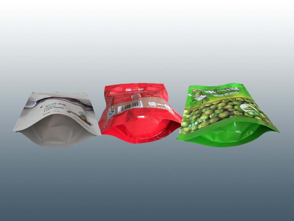 Samples made by vertical doypack packing machine for granules