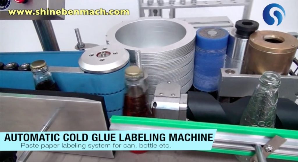 Overview of the automatic cold glue labeler