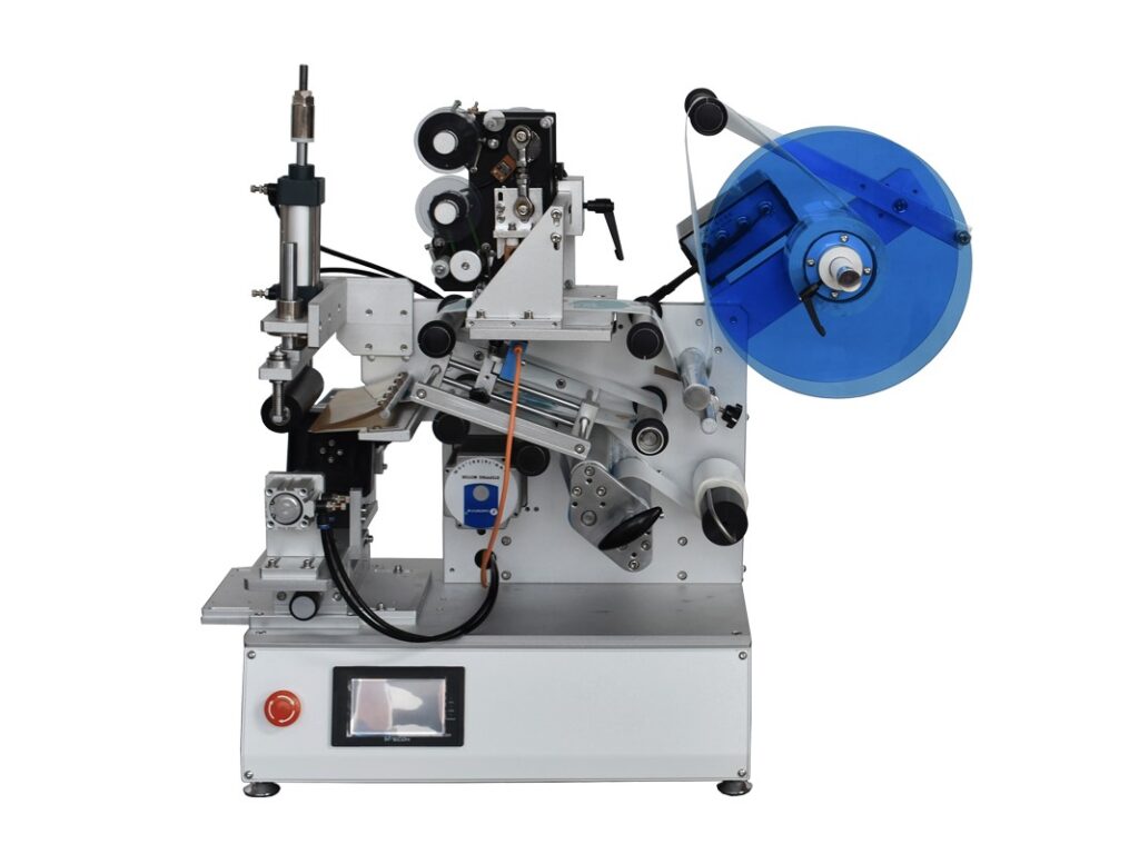 Semi-automatic rotary labeling machine with printer SBM-SALMR30