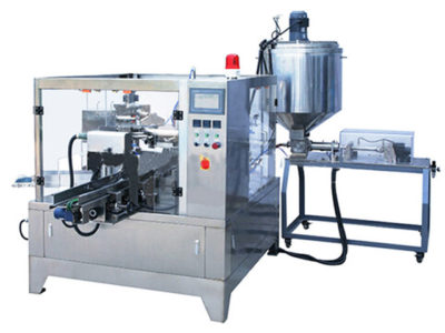 Details of coffee powder milk granules doypack packaging machine