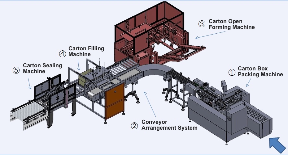 Automatic Carton Packing Line