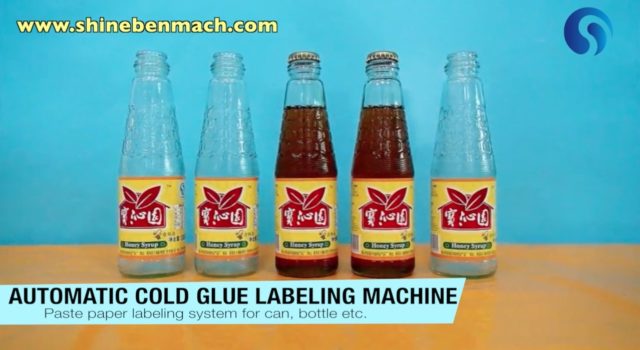 Samples made by automatic cold glue labeling machine